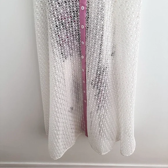 Anthropologie X Tracy Reece 2- Piece Cherry Blossom Midi Shirtdress - Picture 5 of 14